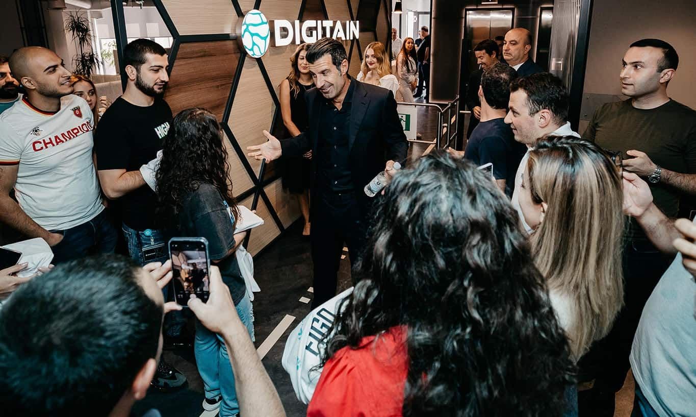 Digitain Welcomes Brand Ambassador Luís Figo in Yerevan, Armenia