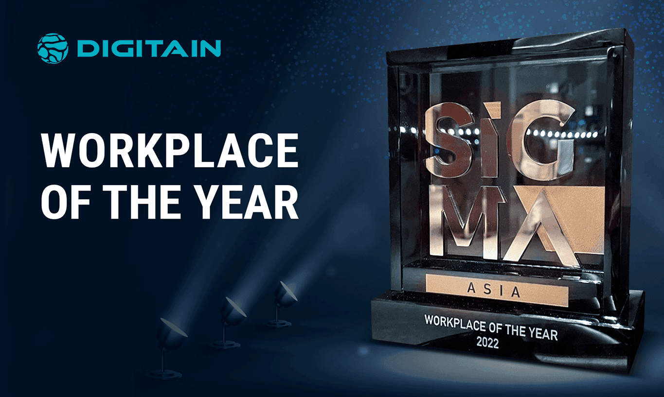 Digitain awarded Workplace of the Year 2022 by SiGMA Asia